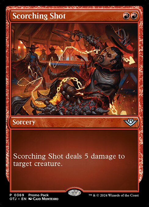 MTG Scorching Shot OTJ 369 Promo Pack Nonfoil