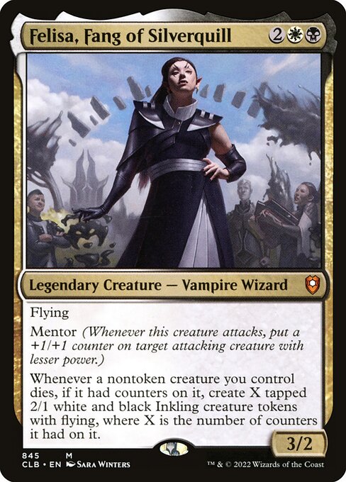 MTG Felisa, Fang of Silverquill CLB 845 Commander Deck Nonfoil