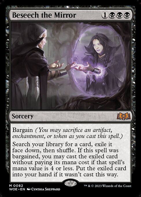 MTG Beseech the Mirror WOE 082 Regular Foil