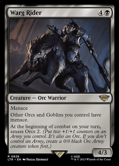 MTG Warg Rider LTR 826 Jumpstart Volume 2 Nonfoil