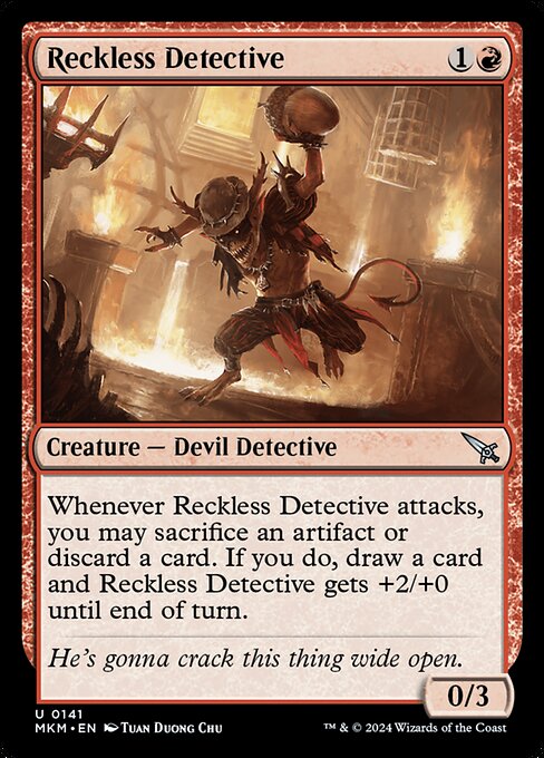 MTG Reckless Detective MKM 141 Regular Foil