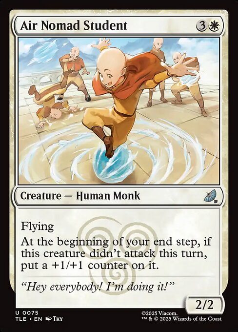 MTG Air Nomad Student [TLE 075] Nonfoil