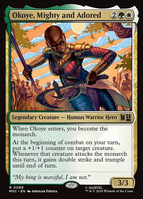 MTG Okoye, Mighty and Adored MSC 089 Regular Nonfoil