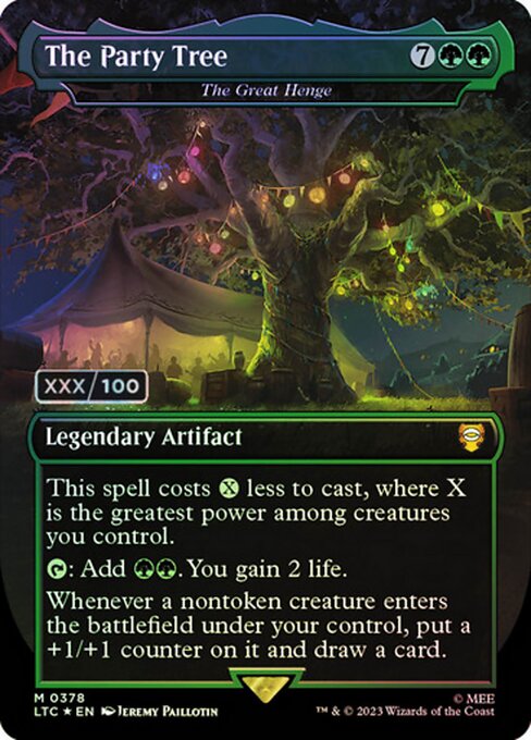 MTG The Great Henge LTC 378z Showcase Ring Foil