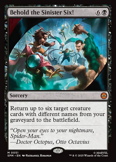 MTG Behold the Sinister Six! SPM 051 Regular Foil