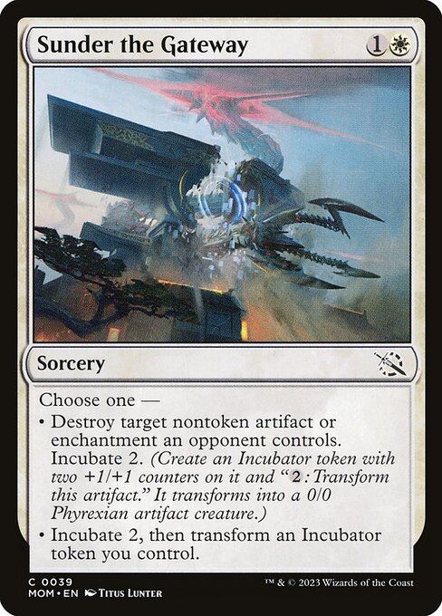 MTG Sunder the Gateway MOM 039 Regular Nonfoil