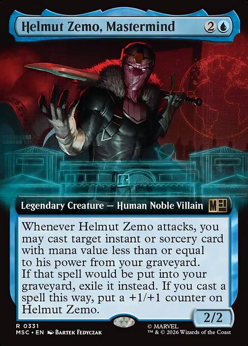 MTG Helmut Zemo, Mastermind MSC 331 Extended Art Nonfoil