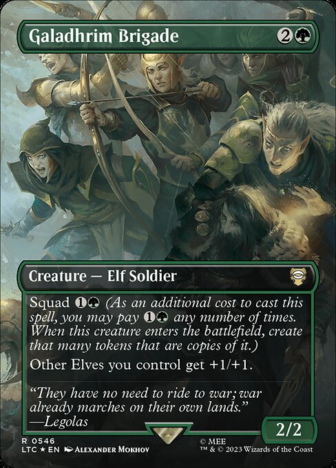 MTG Galadhrim Brigade LTC 546 Showcase Ring Surge Foil