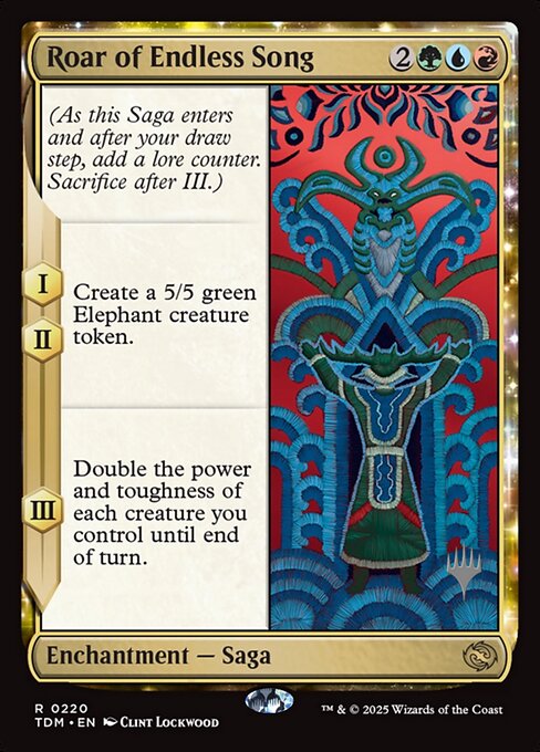 MTG Roar of Endless Song PTDM 220p Promo Pack Foil