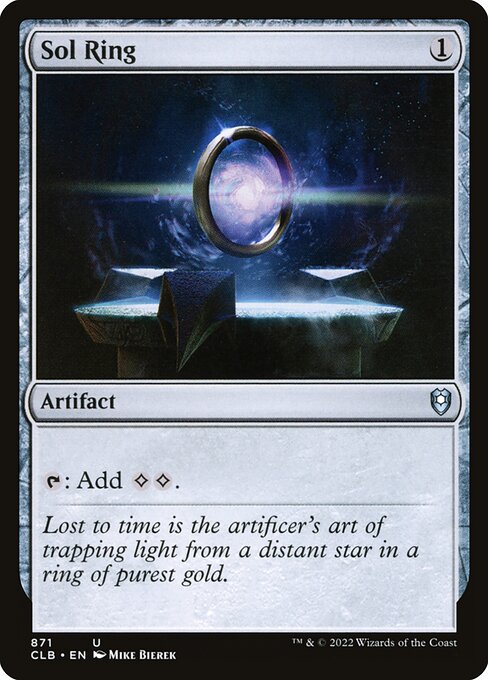 MTG Sol Ring CLB 871 Commander Deck Nonfoil
