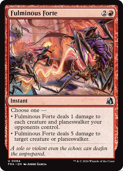 MTG Fulminous Forte FRA 084 Standard Nonfoil front