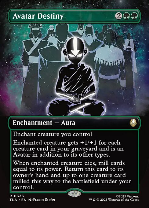 MTG Avatar Destiny TLA 333 Borderless Elemental Frame Nonfoil