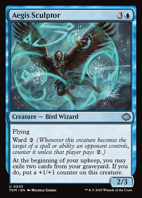 MTG Aegis Sculptor TDM 035 Regular Nonfoil