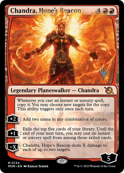MTG Chandra, Hope's Beacon PMOM 134p Promo Pack Nonfoil