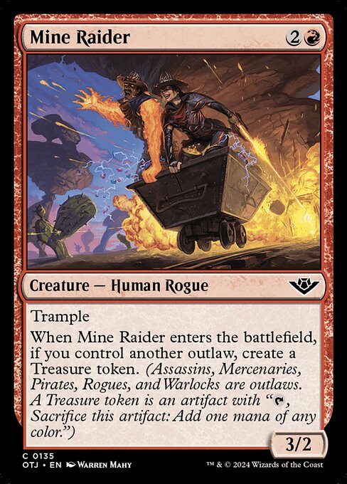MTG Mine Raider OTJ 135 Regular Foil