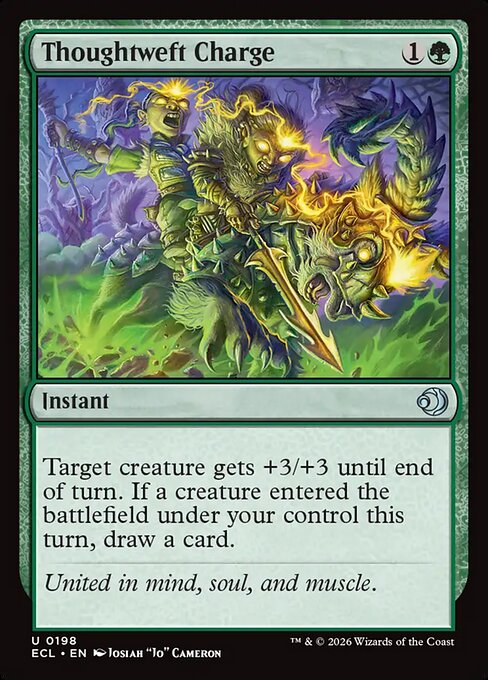 MTG Thoughtweft Charge ECL 198 Regular Foil