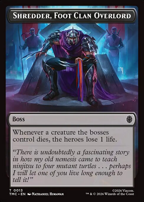 MTG Shredder, Foot Clan Overlord Token TMC 013 Token Nonfoil