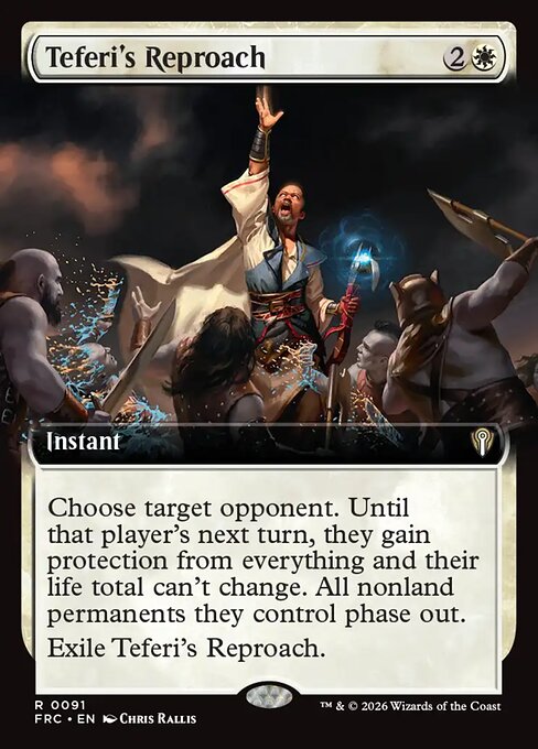 MTG Teferi's Reproach FRC 091 Extended Art Nonfoil front