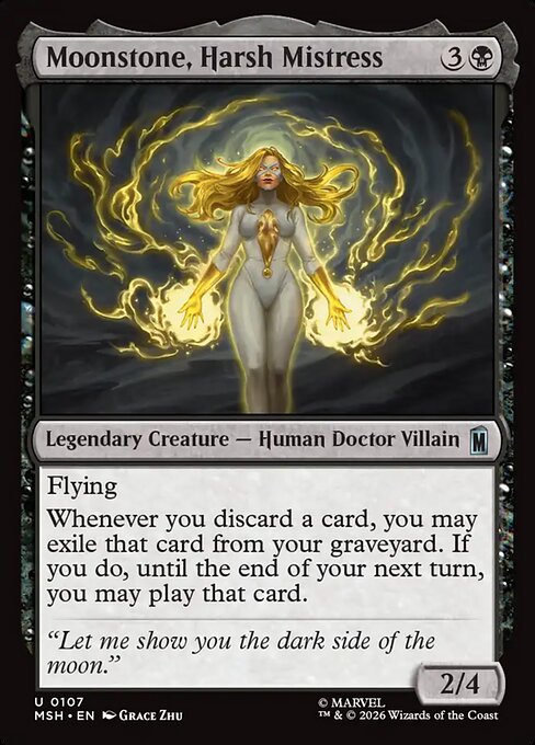 MTG Moonstone, Harsh Mistress MSH 107 Regular Foil