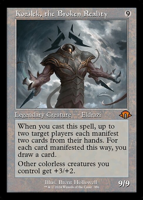 MTG Kozilek, the Broken Reality MH3 386 Retro Frame Foil