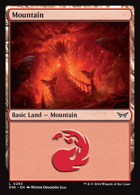 MTG Mountain DSK 284 Regular Foil