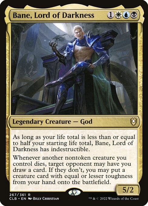 MTG Bane, Lord of Darkness CLB 267 Regular Foil
