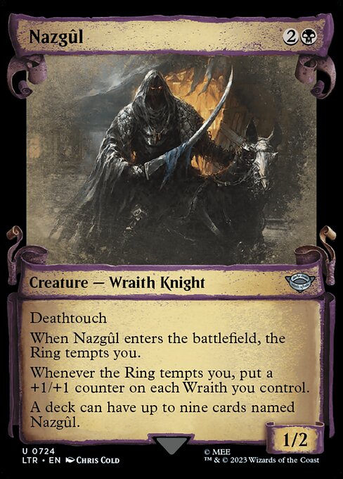 MTG Nazgûl LTR 724 Showcase Scrolls of Middle-earth Nonfoil
