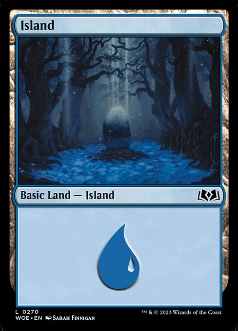 MTG Island WOE 270 Regular Foil