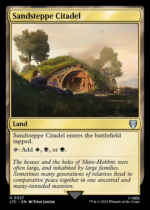 MTG Sandsteppe Citadel LTC 327 Alternate Art Nonfoil