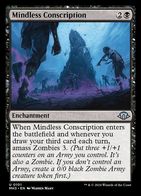 MTG Mindless Conscription MH3 101 Regular Nonfoil