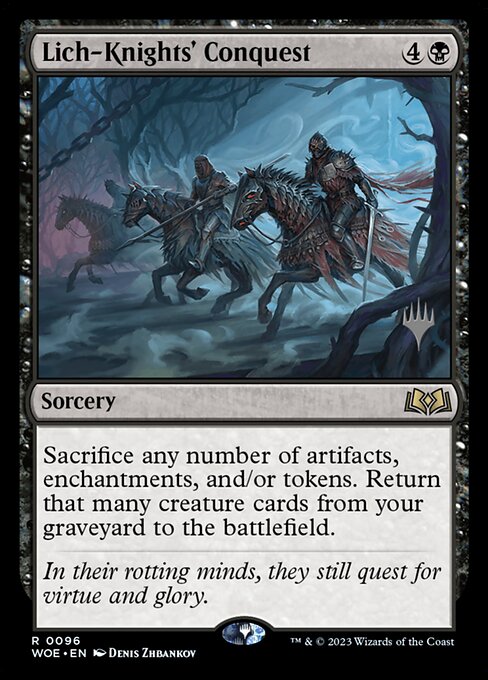 MTG Lich-Knights' Conquest PWOE 096p Promo Pack Foil