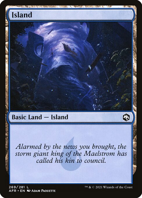 MTG Island AFR 269 Regular Nonfoil