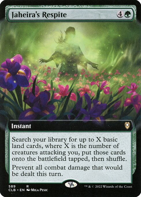 MTG Jaheira's Respite CLB 589 Extended Art Nonfoil