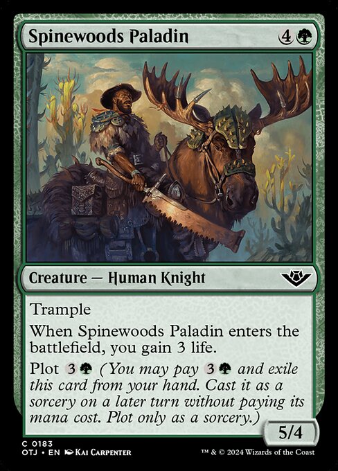 MTG Spinewoods Paladin OTJ 183 Regular Foil