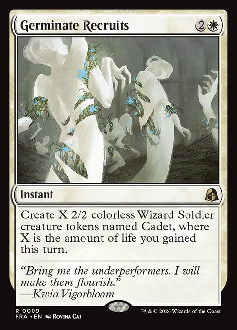 MTG Germinate Recruits FRA 009 Standard Nonfoil front