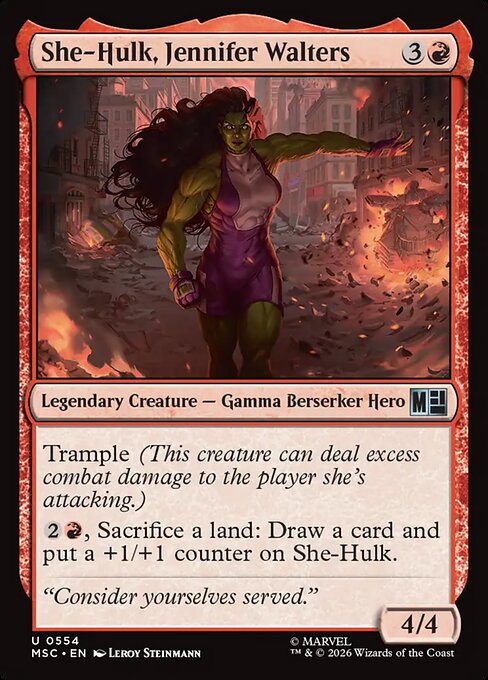 MTG She-Hulk, Jennifer Walters MSC 554 Regular Nonfoil