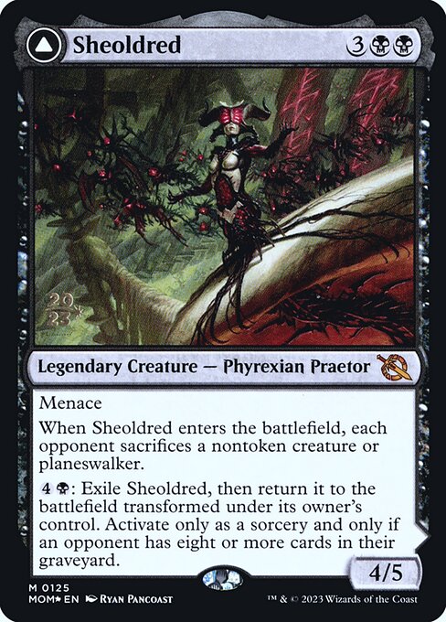 MTG Sheoldred // The True Scriptures PMOM 125s Prerelease Foil