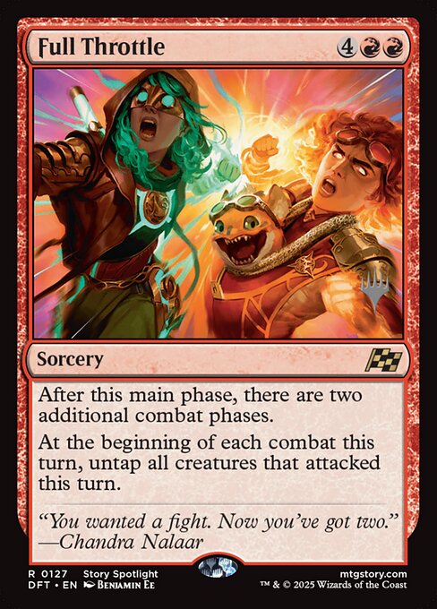 MTG Full Throttle PDFT 127p Promo Pack Foil