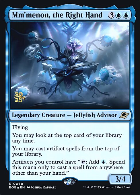 MTG Mm'menon, the Right Hand PEOE 068s Prerelease Foil