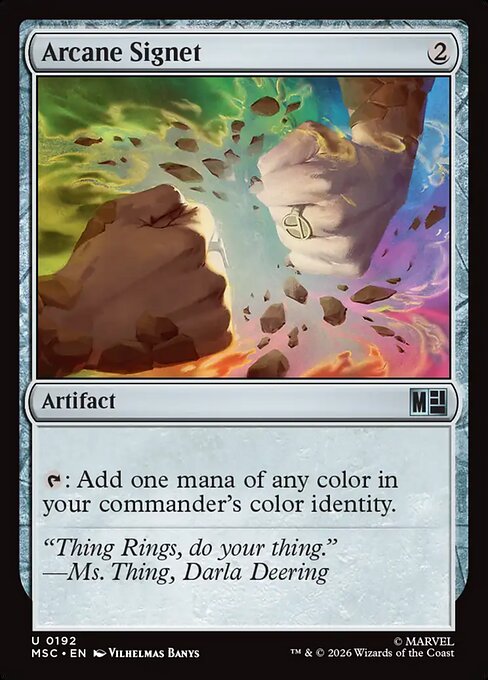 MTG Arcane Signet MSC 192 Regular Nonfoil