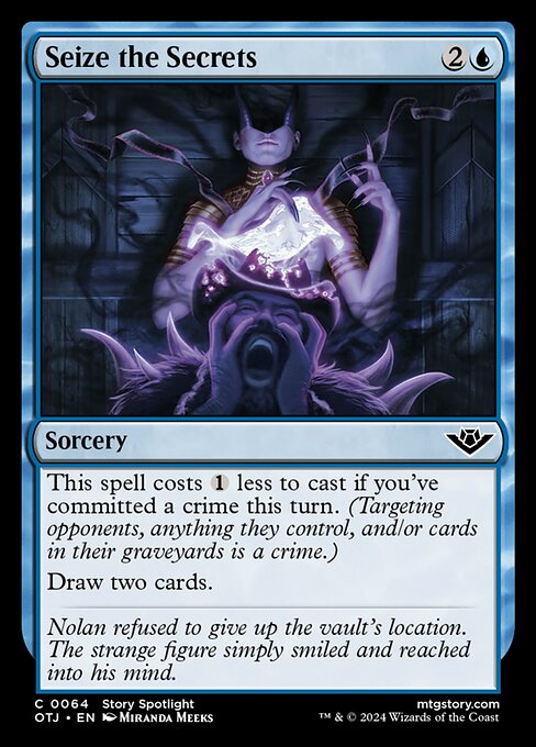 MTG Seize the Secrets OTJ 064 Regular Nonfoil
