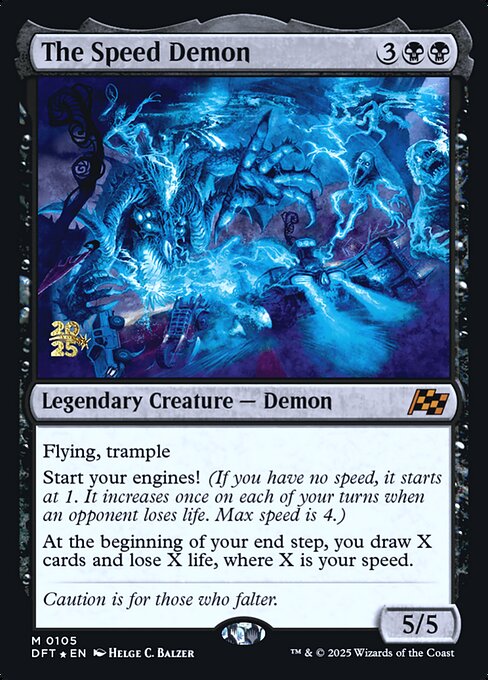 MTG The Speed Demon PDFT 105s Prerelease Foil