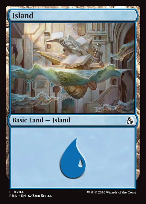 MTG Island FRA 284 Standard Nonfoil front