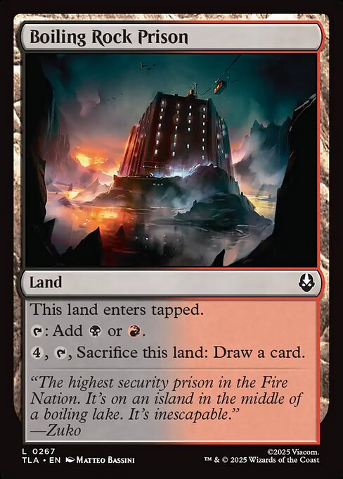 MTG Boiling Rock Prison TLA 267 Regular Nonfoil