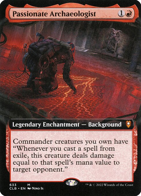 MTG Passionate Archaeologist CLB 633 Extended Art Nonfoil