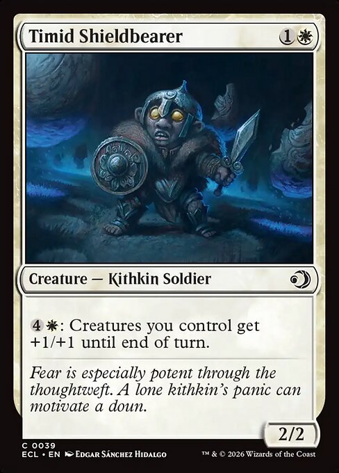 MTG Timid Shieldbearer ECL 039 Regular Nonfoil