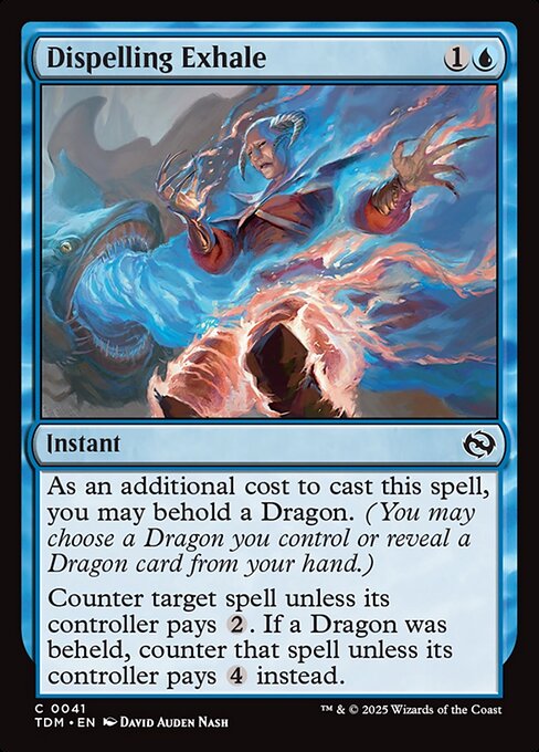 MTG Dispelling Exhale TDM 041 Regular Nonfoil