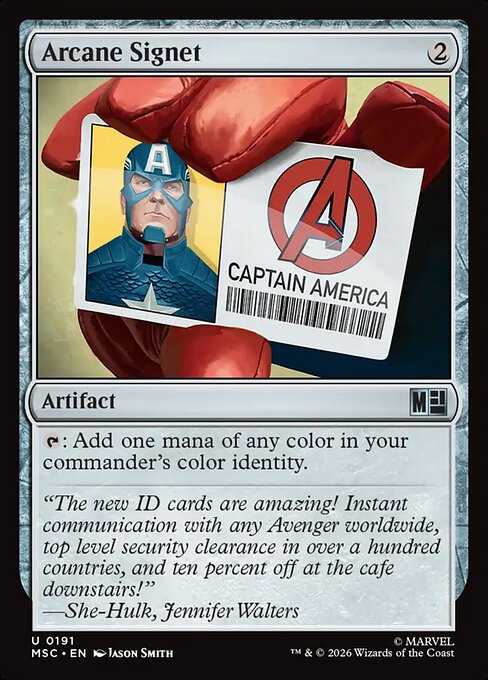 MTG Arcane Signet MSC 191 Regular Nonfoil
