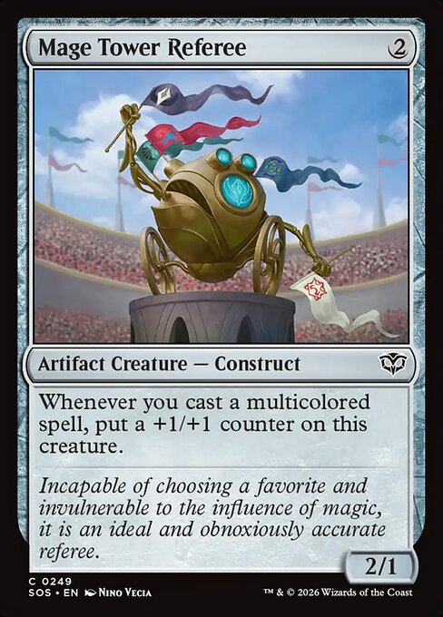 MTG Mage Tower Referee SOS 249 Regular Foil