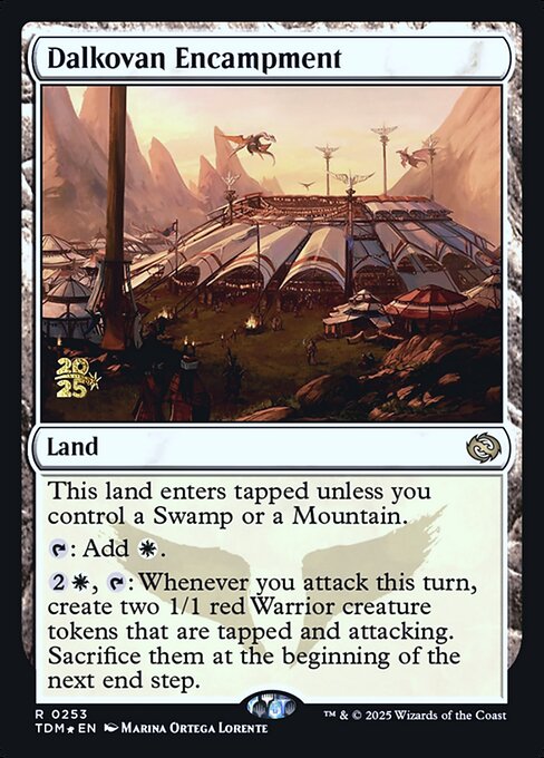 MTG Dalkovan Encampment PTDM 253s Prerelease Foil